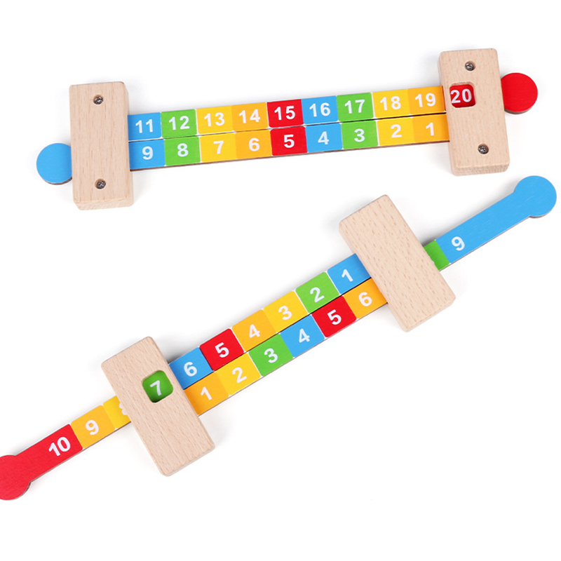 Kids Education Number - เด็กคณิตศาสตร์เลขคณิตการเรียนรู้ของเล่น Montessori การสอนเพิ่มเติมไม้บรรทัดการศึกษาจํานวนของเล่นสําหรับเด็กสอน Aids