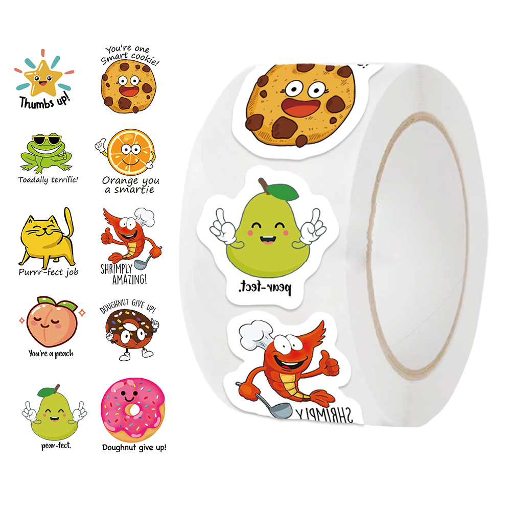 500ชิ้น/ม้วน Kawaii decal นักเ - Kids Education Motivation บทวิจารณ์และราคา