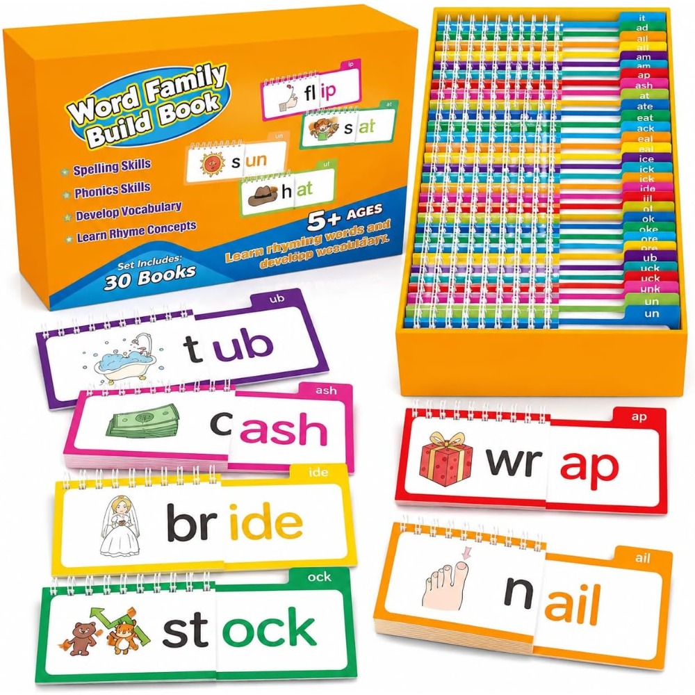 บัตรคำศัพท์โฟนิกส์ 30 แผ่น หนั - Kids Education Rhymes บทวิจารณ์และราคา