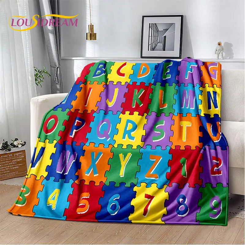 ผ้าห่มนุ่มลายการ์ตูนตัวอักษร A - Abc Kids Early Education บทวิจารณ์และราคา